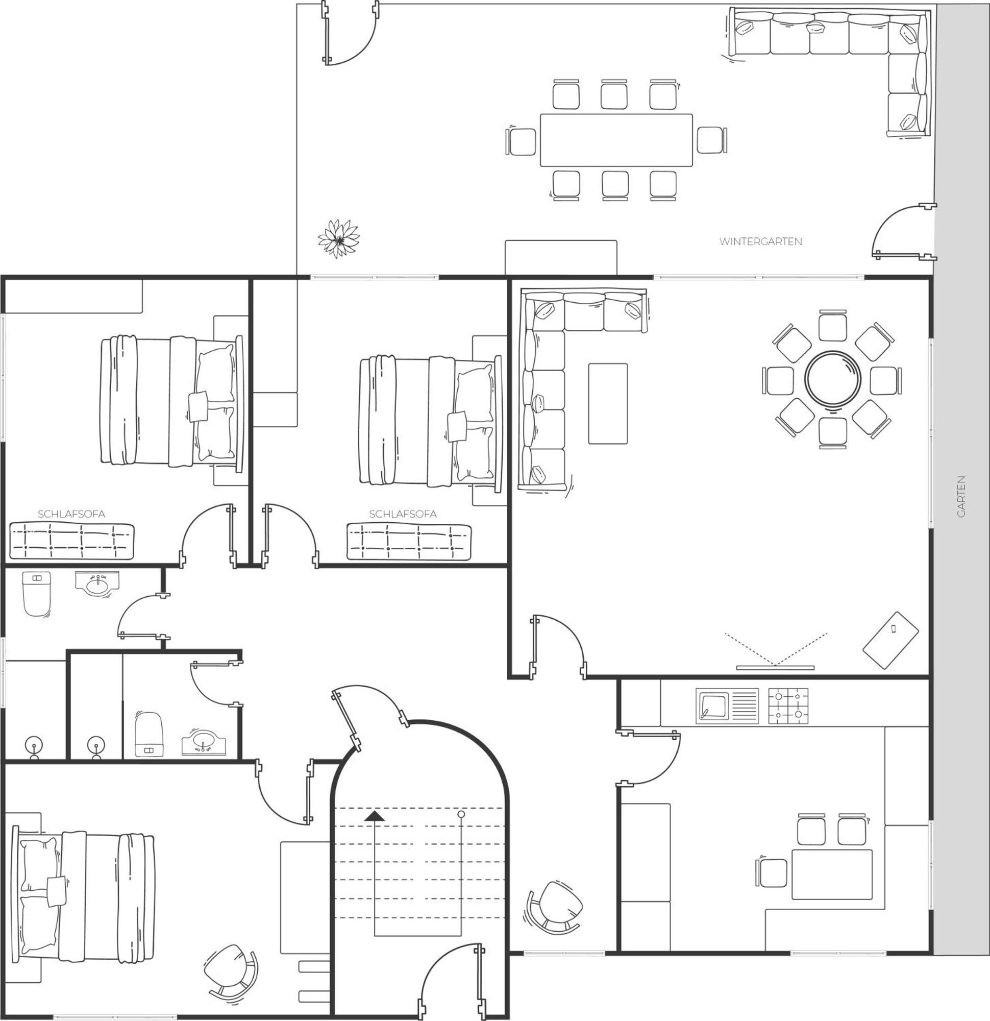 Appartement Rosengarten Лангенфельд Номер фото
